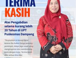 Pengabdian Dua Dekade di Puskesmas Dampang Berakhir, Rini Darmayanti Dilepas Haru