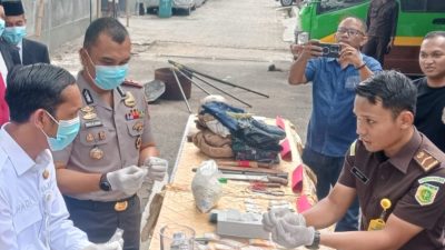 Kejari Bantaeng Musnahkan Barang Bukti 44 Perkara, Didominasi Kasus Narkotika