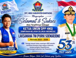 Sandi Restu Ucapkan Selamat HUT HNSI ke-53, Dorong Penguatan Ekonomi Biru dan Kesejahteraan Nelayan Bantaeng