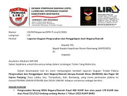 Pemuda LIRA Desak Kepastian Hukum di Polres Bantaeng Kasus Dugaan Pengrusakan Rumdis SD Inpres Panjang