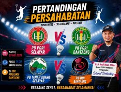 Pertandingan Persahabatan Badminton Meriahkan Silaturahmi Antarkomunitas di Bantaeng