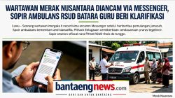 Wartawan Merak Nusantara Mengaku Diancam melalui Messenger, Sopir Ambulans RSUD Batara Guru Beri Klarifikasi