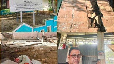 Kondisi Kantor Lurah Talotenreng Memprihatinkan, LSM LINGKAR Desak Pemkab Wajo Segera Bertindak
