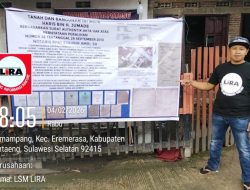 LSM LIRA Bantaeng Soroti Eksekusi Tanah, Duga Terjadi Kesalahan Objek