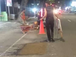 Pasca Sorotan Publik, Tambal Sulam Jalan Nasional di Bantaeng Kembali Diperbaiki