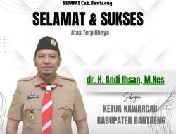 SEMMI Bantaeng Sampaikan Ucapan Selamat kepada Ketua Kwarcab Gerakan Pramuka Bantaeng Terpilih
