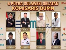 8 Putra Sulsel Duduki Kursi Komisaris BUMN NASIONAL dan Anak Usaha