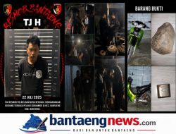 Spesialis Curanmor Dibekuk Resmob Polres Bantaeng, Gembok Cakram Dihancurkan Pakai Batu Gunung