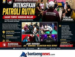 Reserse Narkoba Polres Bantaeng Intensifkan Patroli Rutin Sasar Tempat Hiburan Malam