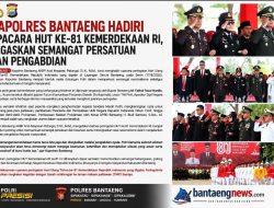 Kapolres Bantaeng Hadiri Upacara HUT ke-81 RI, Tegaskan Semangat Persatuan dan Pengabdian