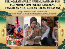 Peringatan Maulid Nabi Muhammad SAW Jadi Momentum Polres Bantaeng Tanamkan Nilai Akhlak dalam Melayani