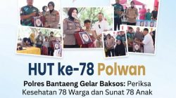 HUT ke-78 Polwan, Polres Bantaeng Gelar Baksos: Periksa Kesehatan 78 Warga dan Sunat 78 Anak