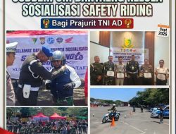 Subdenpom Bantaeng Gelar Sosialisasi Safety Riding bagi Prajurit TNI AD