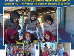 Srikandi Polres Bantaeng Berbagi, Sambut HUT Polwan ke-78 dengan Baksos di Jalonjo