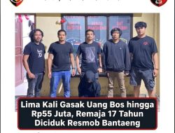 Lima Kali Gasak Uang Bos hingga Rp55 Juta, Remaja 17 Tahun Diciduk Resmob Bantaeng