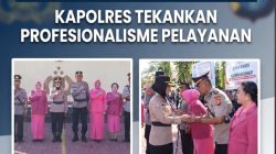 Sertijab Kapolsek Bissappu dan Kasat Samapta Polres Bantaeng, Kapolres Tekankan Profesionalisme Pelayanan