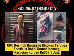 URC Resmob Bantaeng Ringkus Terduga Spesialis Bobol Rumah Kosong, Kerugian Korban Rp307,5 Juta