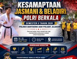 Polres Bantaeng Gelar Kesamaptaan Jasmani dan Beladiri Polri Semester II 2026