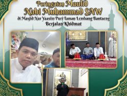 Peringatan Maulid Nabi Muhammad SAW di Masjid Nur Yaasiin Puri Taman Lembang Bantaeng Berjalan Khidmat