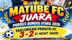 Wakil Bupati Morowali Utara Tutup Pordes Bungku Utara 2026, Matube FC Keluar sebagai Juara
