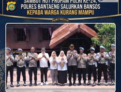 Sambut HUT Propam Polri ke-24, Polres Bantaeng Salurkan Bansos kepada Warga Kurang Mampu