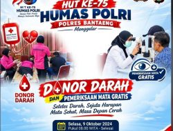 HUT ke-75 Humas Polri, Polres Bantaeng Gelar Donor Darah dan Pemeriksaan Mata Gratis