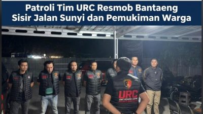 Minimalisir Kejahatan Jalanan, Patroli Tim URC Resmob Bantaeng Sisir Jalan Sunyi dan Pemukiman Warga*