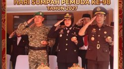 Kapolres Bantaeng Hadiri Upacara Peringatan Hari Sumpah Pemuda Ke 98 Tahun 2027 di Halaman Kantor Pemkab Bantaeng
